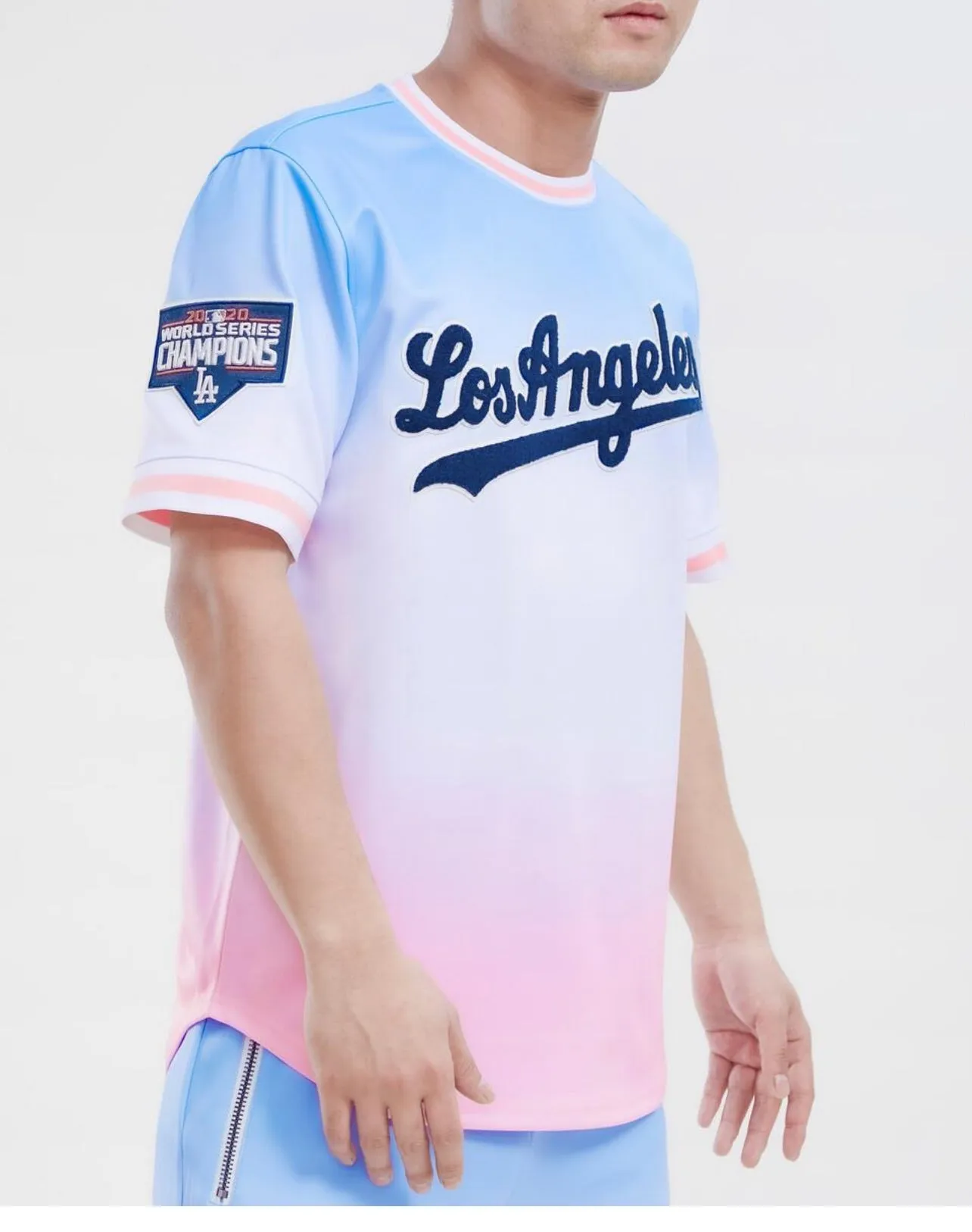 Pro Standard Men’s LA Dodgers Jersey Tee Shirt sold by Unleashed Streetwear product image thumbnail 3