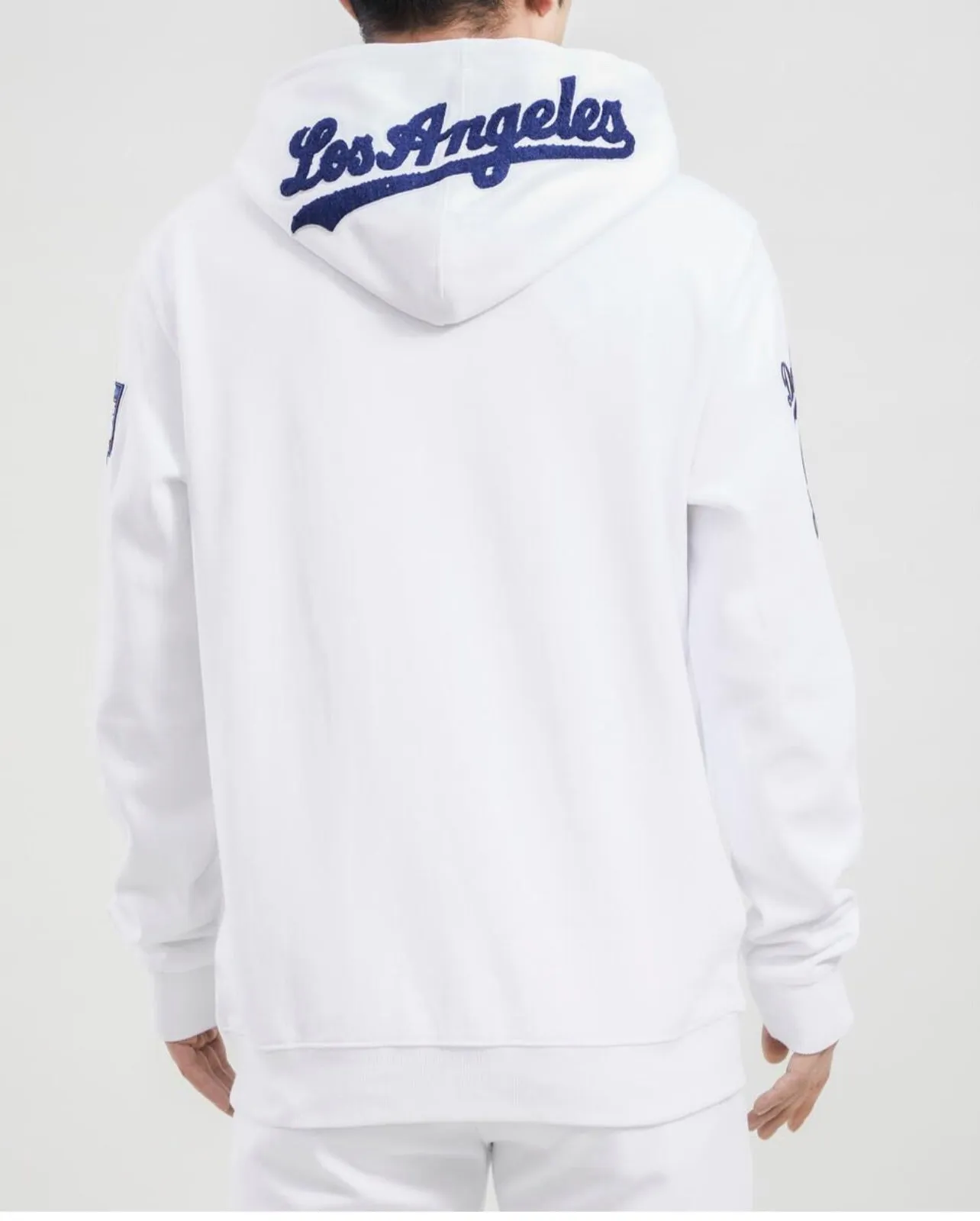 Pro Standard Mens LA Dodgers White Hoodie sold by Unleashed Streetwear product image thumbnail 4