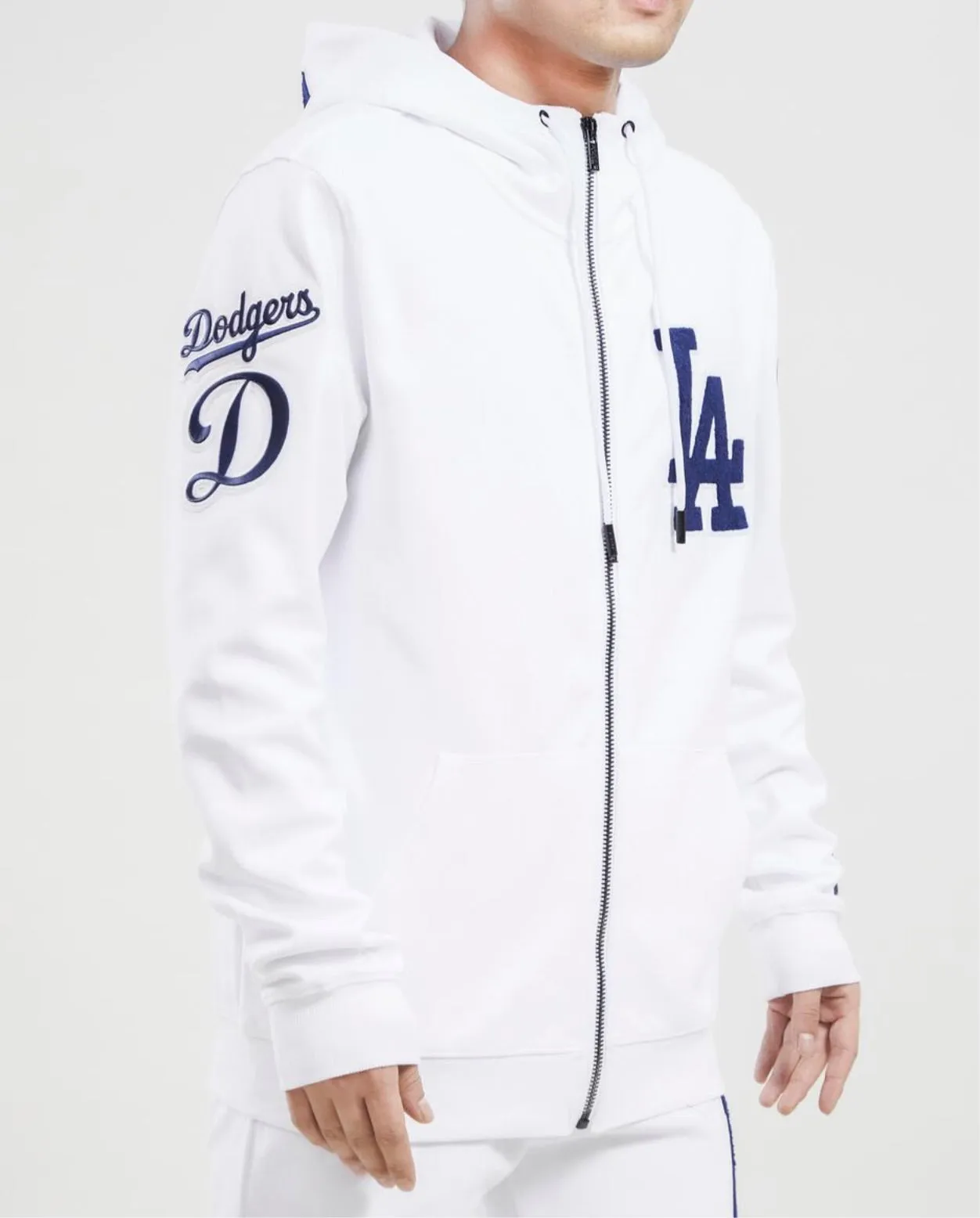 Pro Standard Mens LA Dodgers White Hoodie sold by Unleashed Streetwear product image thumbnail 3