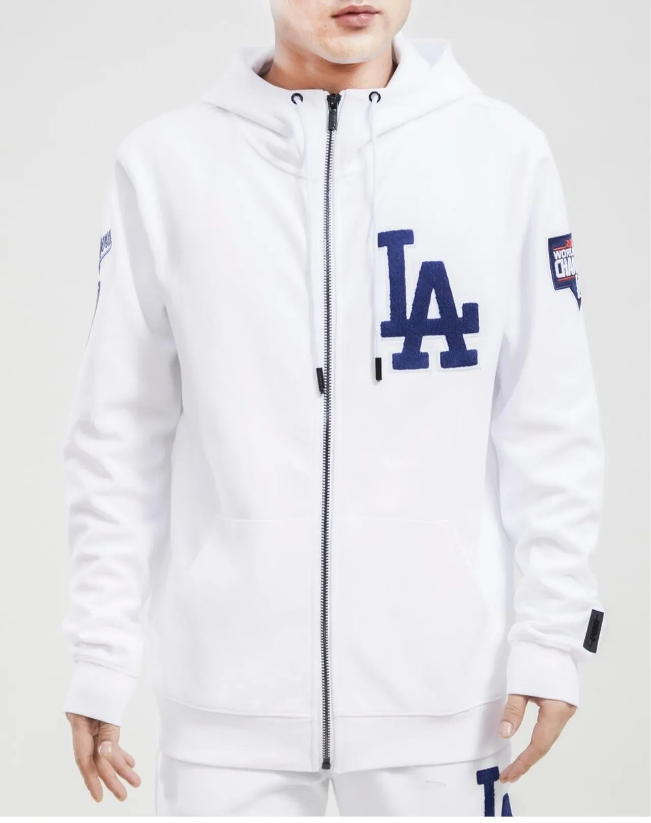 Pro Standard Mens LA Dodgers White Hoodie sold by Unleashed Streetwear