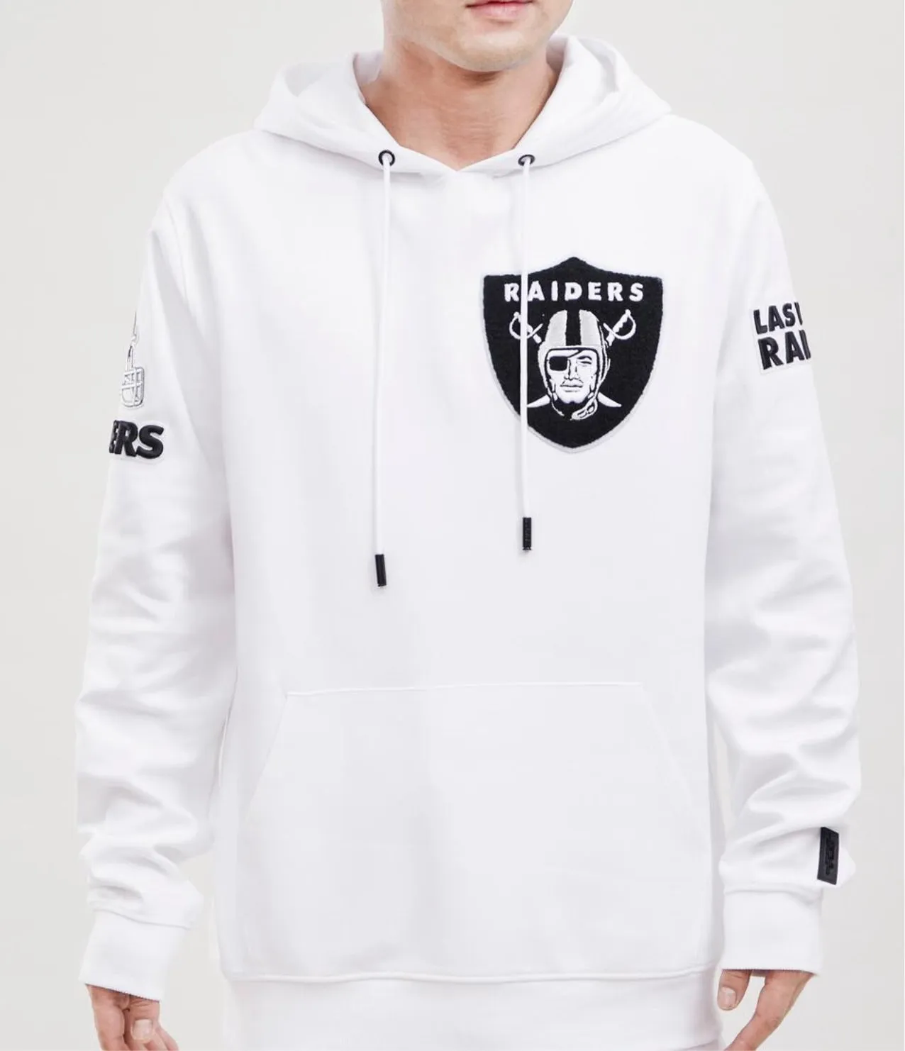 Pro Standard Mens Sports Las Vegas Raiders White Hoodie sold by Unleashed Streetwear
