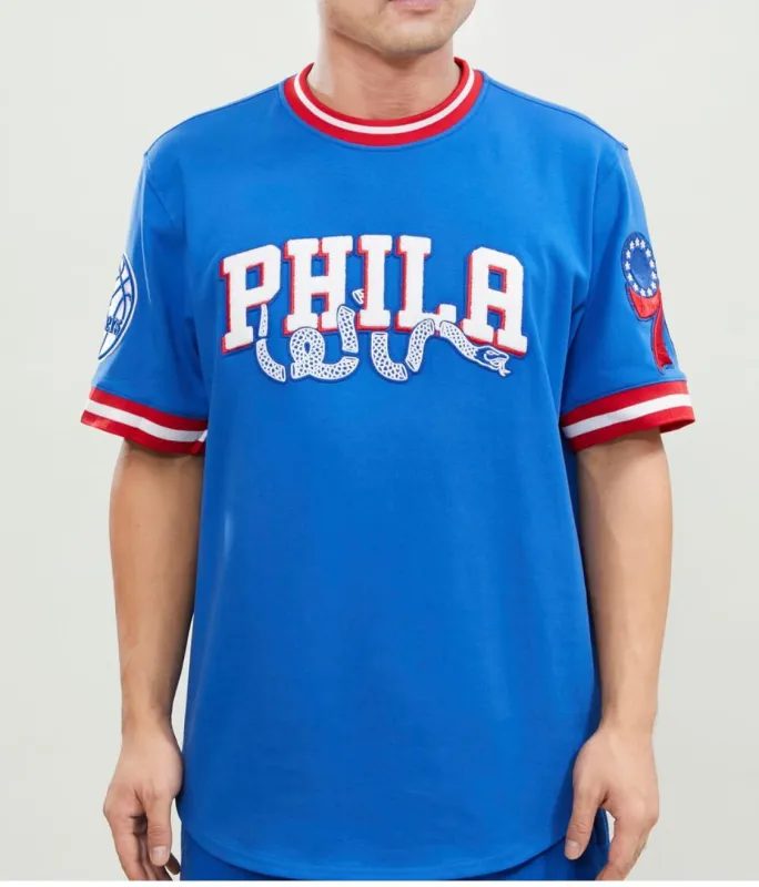 Pro Standard Men’s Philadelphia 76ers Jersey Tee Shirt sold by Unleashed Streetwear