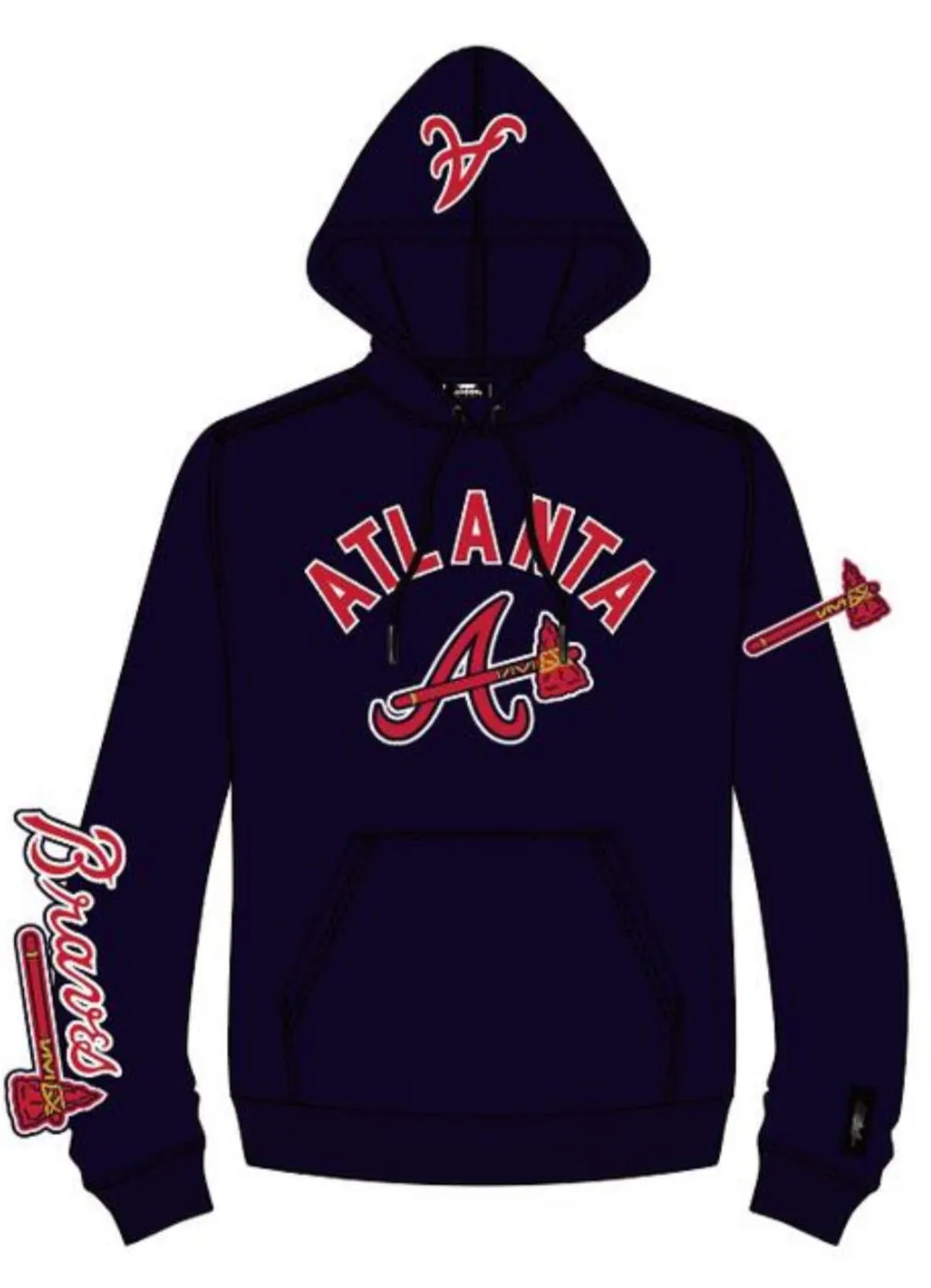 Men’s Pro Standard Atlanta Braves 2 Piece Hoodie Set sold by Unleashed Streetwear