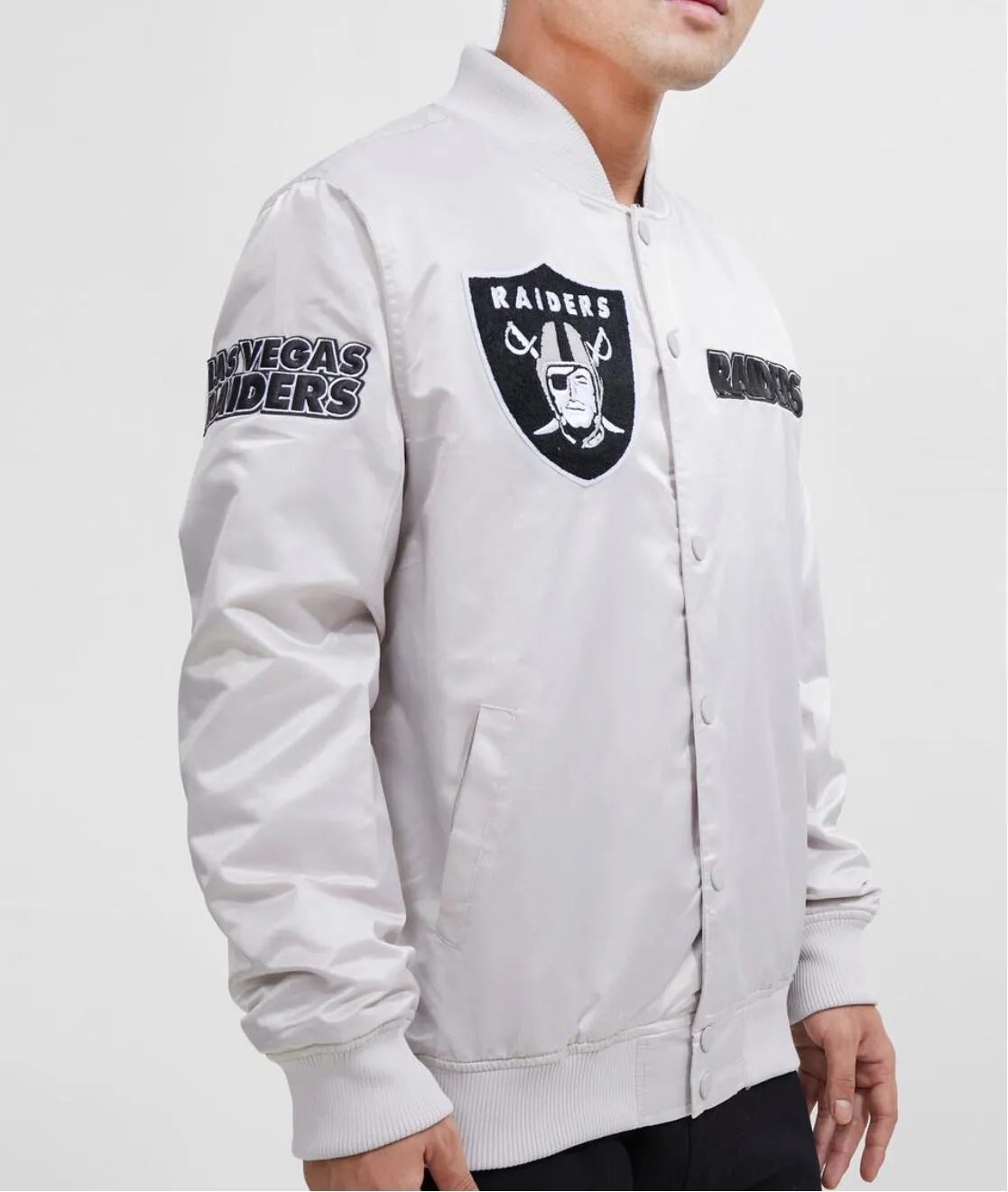 Men’s Pro Standard Las Vegas Raiders Jacket Sports sold by Unleashed Streetwear product image thumbnail 3