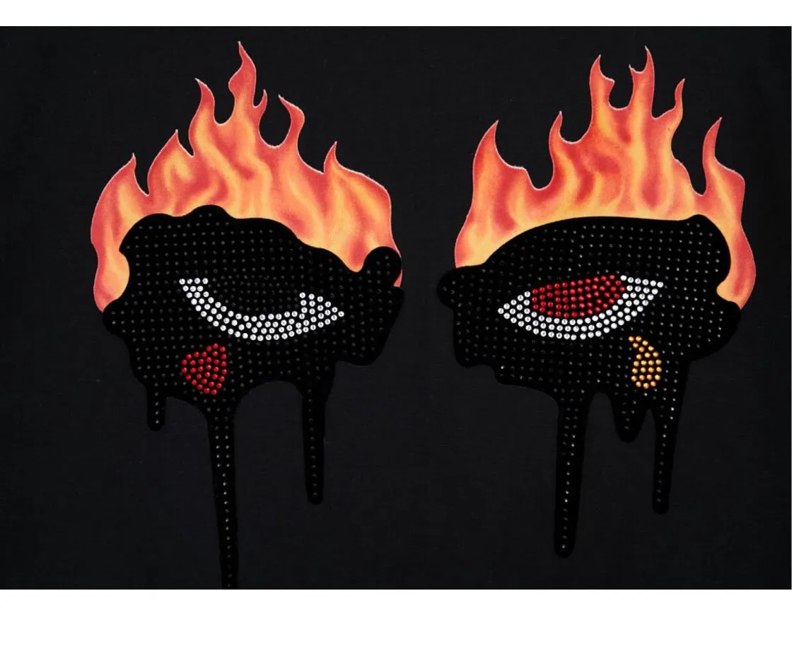 Roku Men’s 2 Piece Rhinestone Shorts Set sold by Unleashed Streetwear product image thumbnail 2