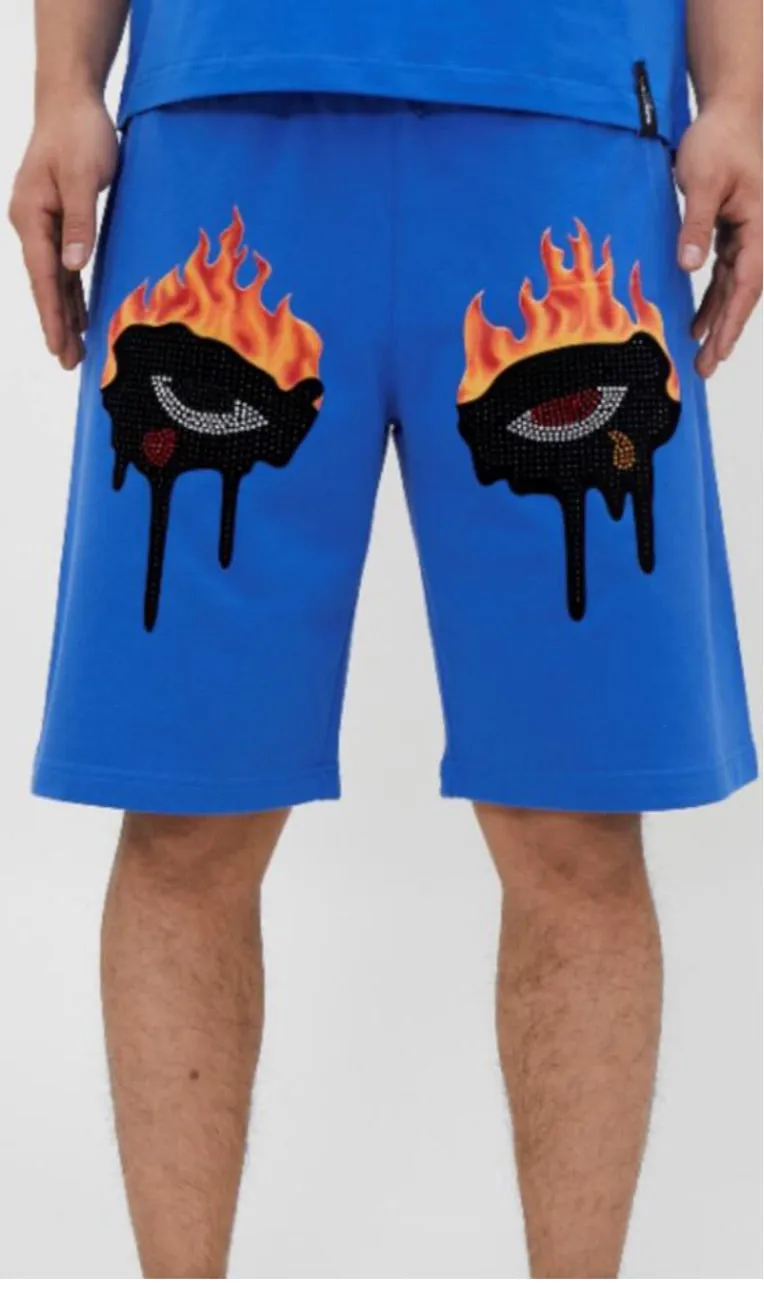 Roku Men’s 2 Piece Rhinestone Shorts Set sold by Unleashed Streetwear product image thumbnail 2