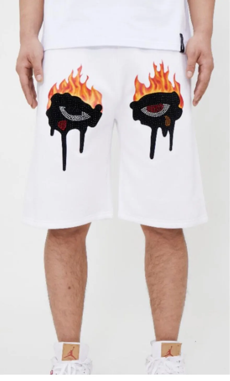 Roku Men’s 2 Piece Rhinestone Shorts Set sold by Unleashed Streetwear product image thumbnail 3