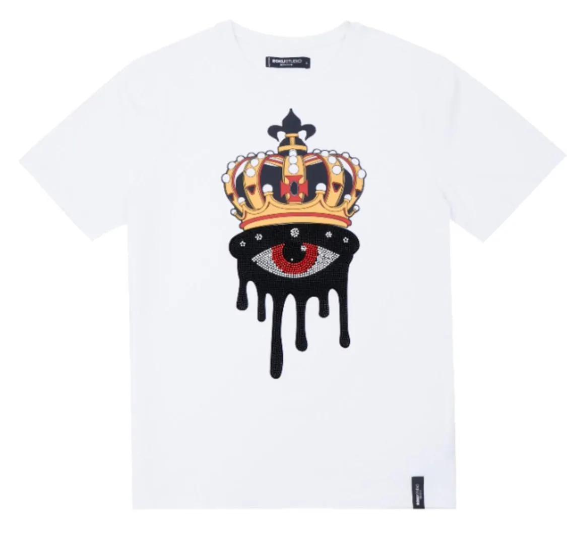 Roku Men’s Rhinestone Tee Shirt sold by Unleashed Streetwear