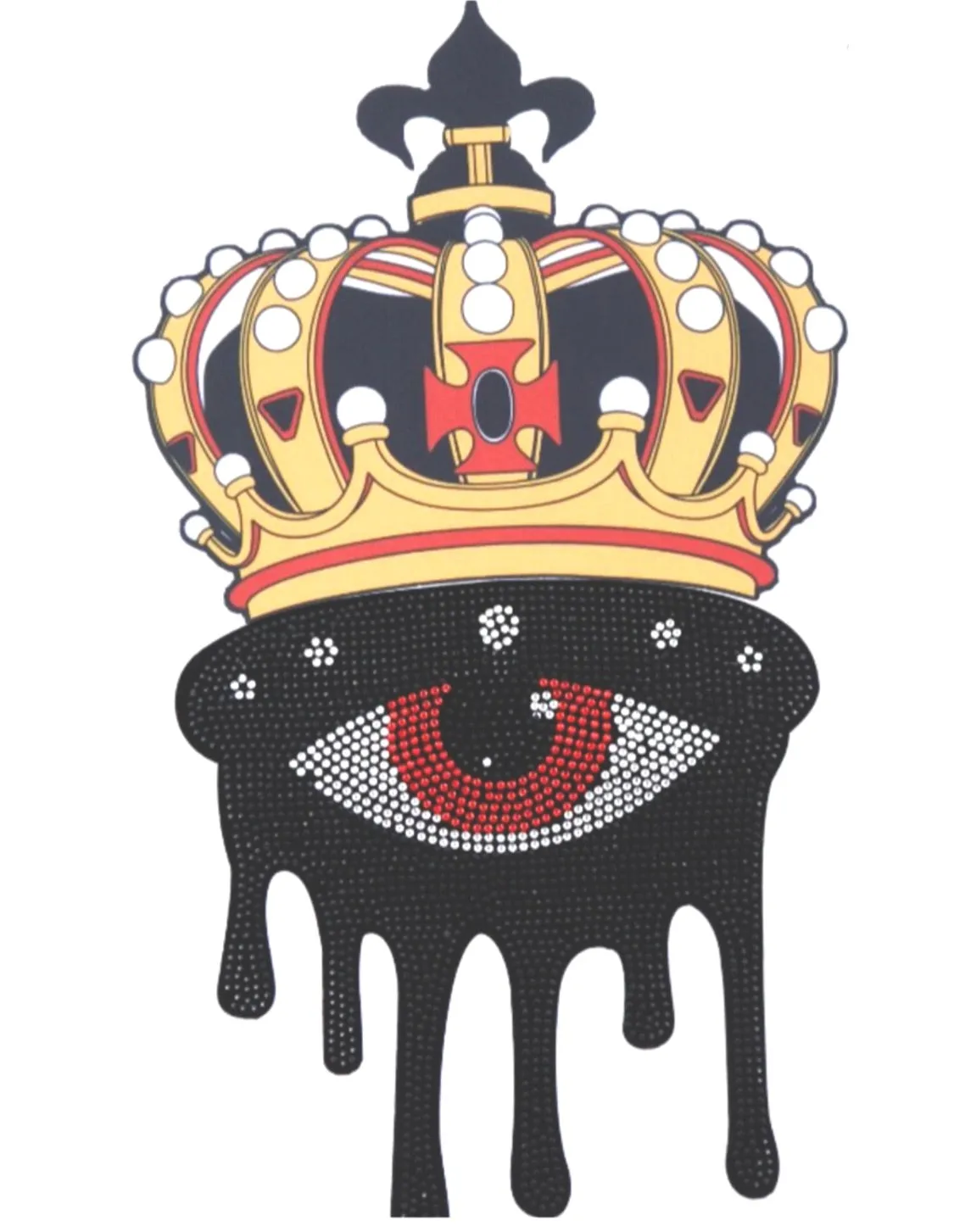 Roku Men’s Rhinestone Tee Shirt sold by Unleashed Streetwear product image thumbnail 2