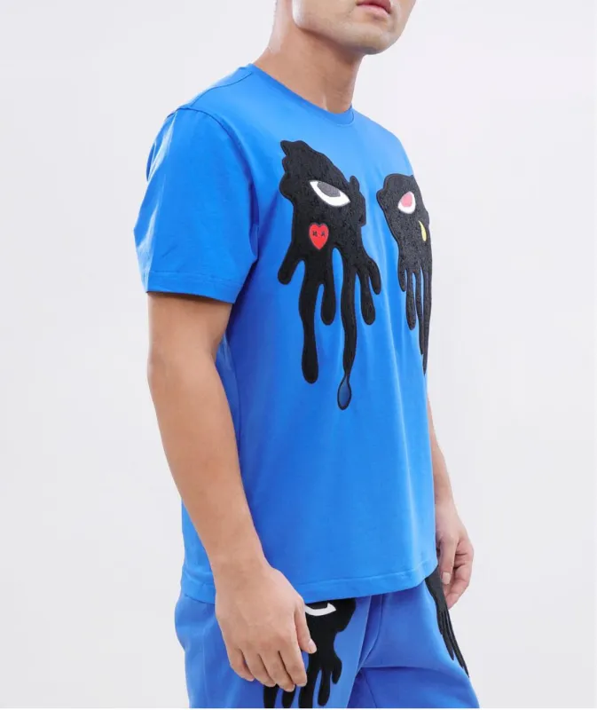 Roku Men’s Blue Drip Eyes Tee Shirt sold by Unleashed Streetwear