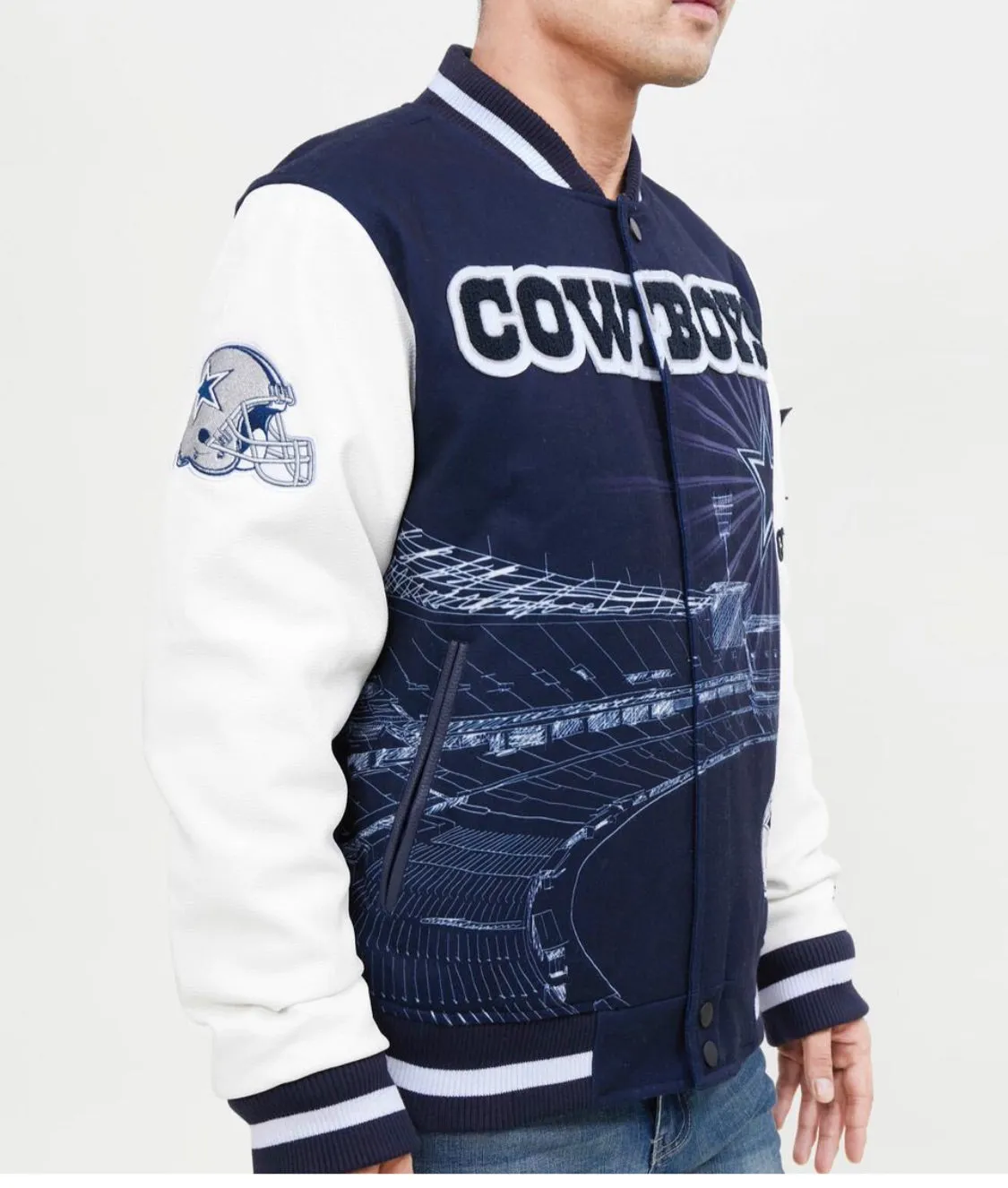 Men’s Pro Standard Dallas Cowboys Men’s Jacket sold by Unleashed Streetwear product image thumbnail 4
