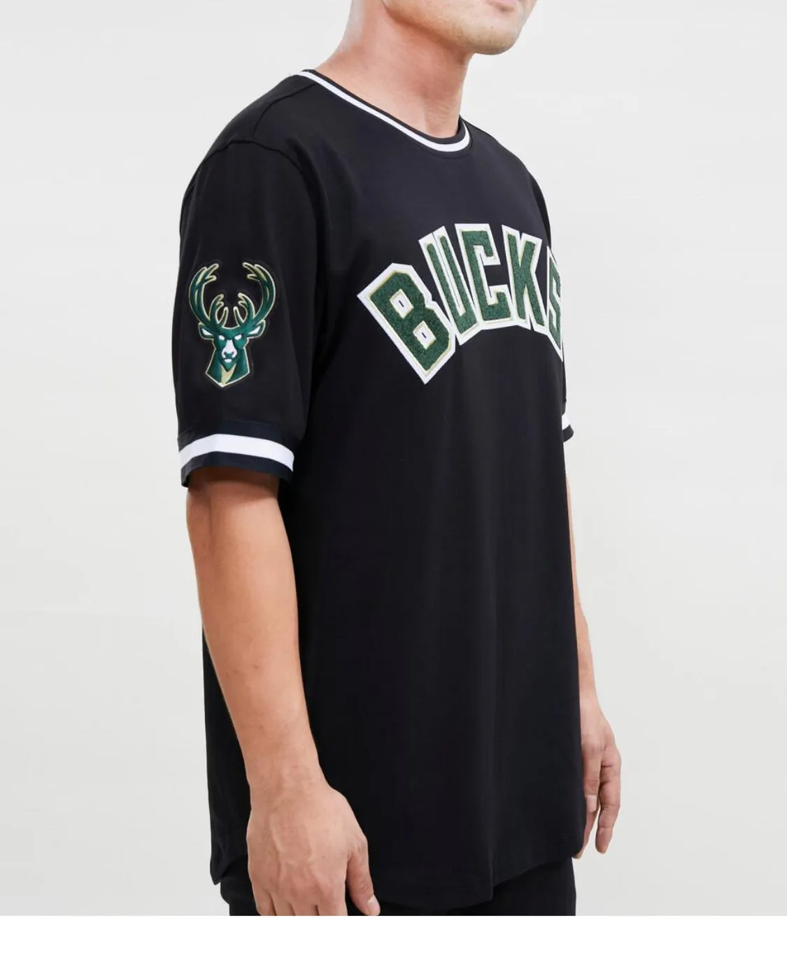 Pro Standard Men’s Milwaukee Bucks Jersey Tee Shirt sold by Unleashed Streetwear product image thumbnail 3