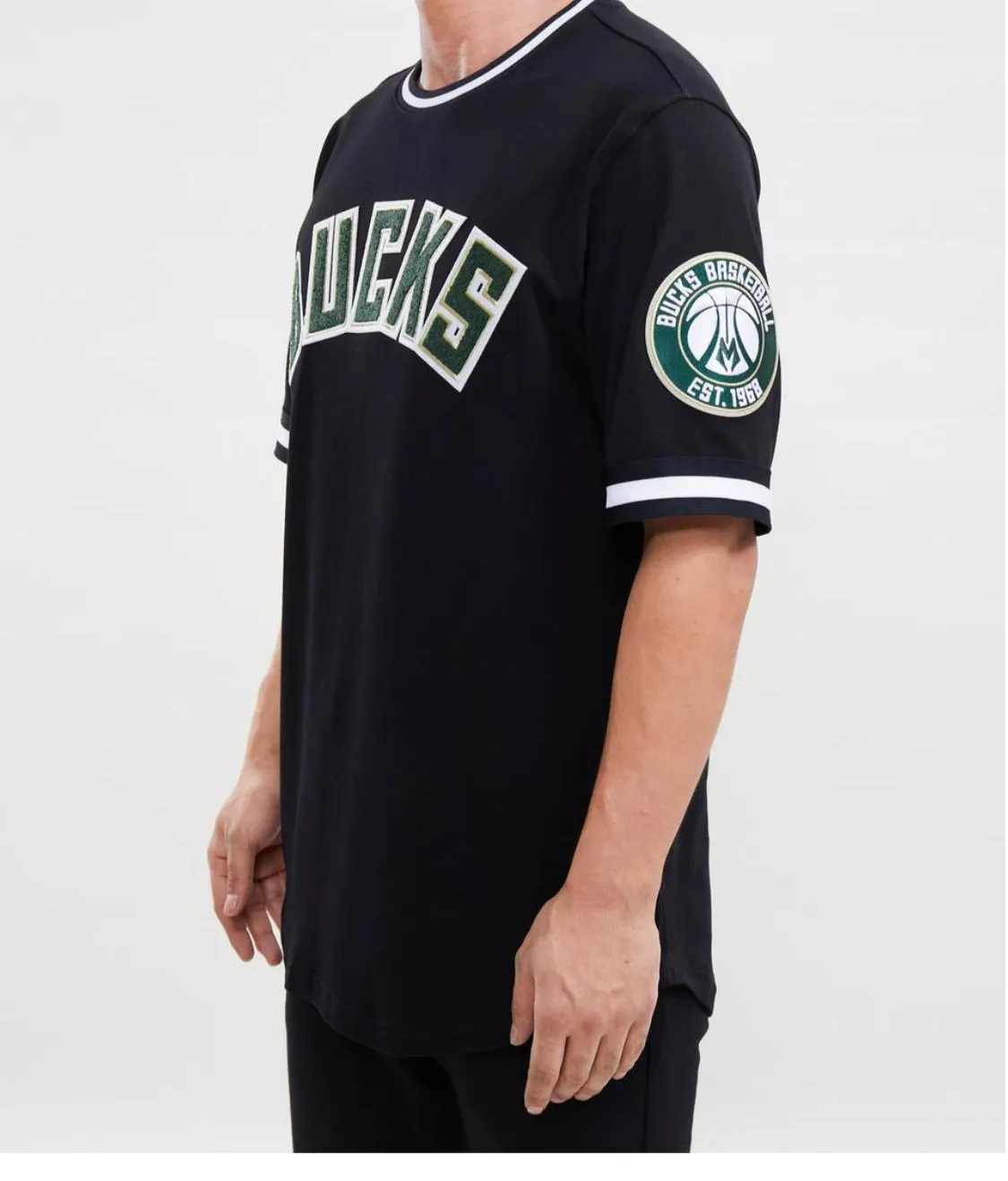Pro Standard Men’s Milwaukee Bucks Jersey Tee Shirt sold by Unleashed Streetwear product image thumbnail 2