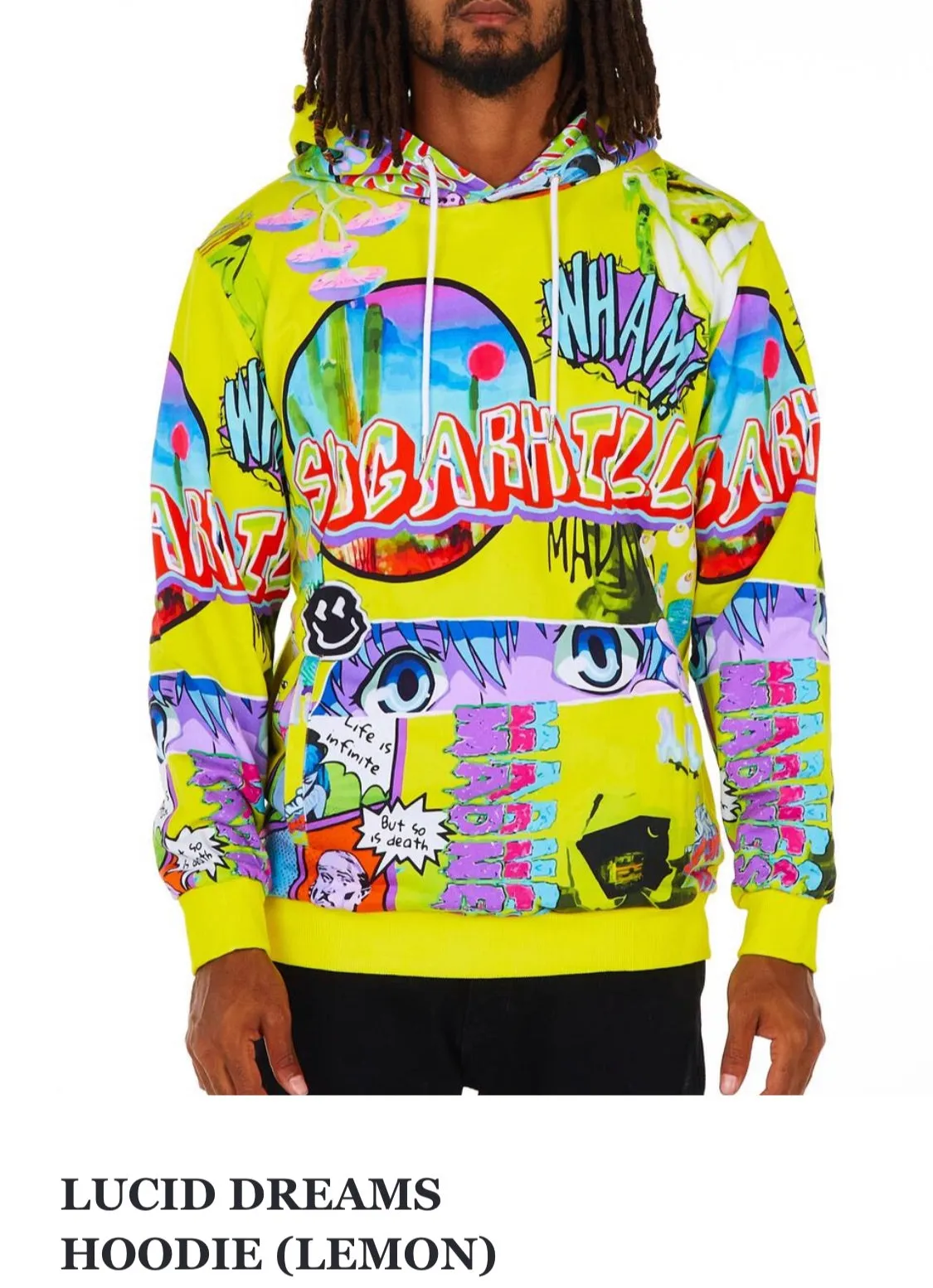 Sugar Hill Men’s Hooded Sweatshirt sold by Unleashed Streetwear