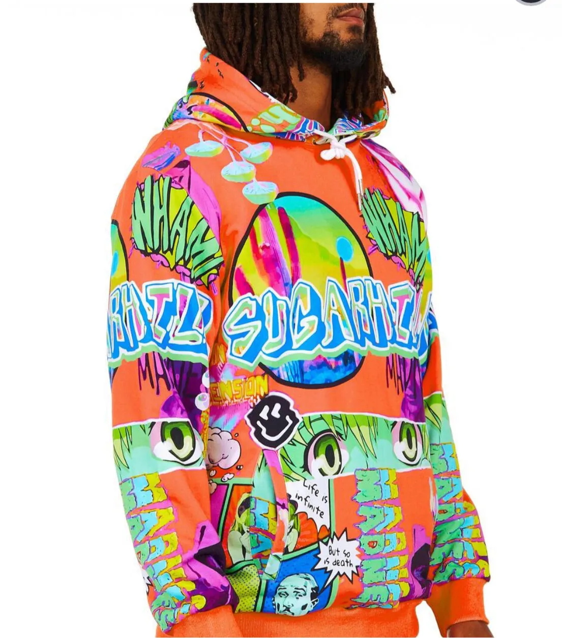 Sugar Hill Men’s Hooded Sweatshirt sold by Unleashed Streetwear product image thumbnail 2