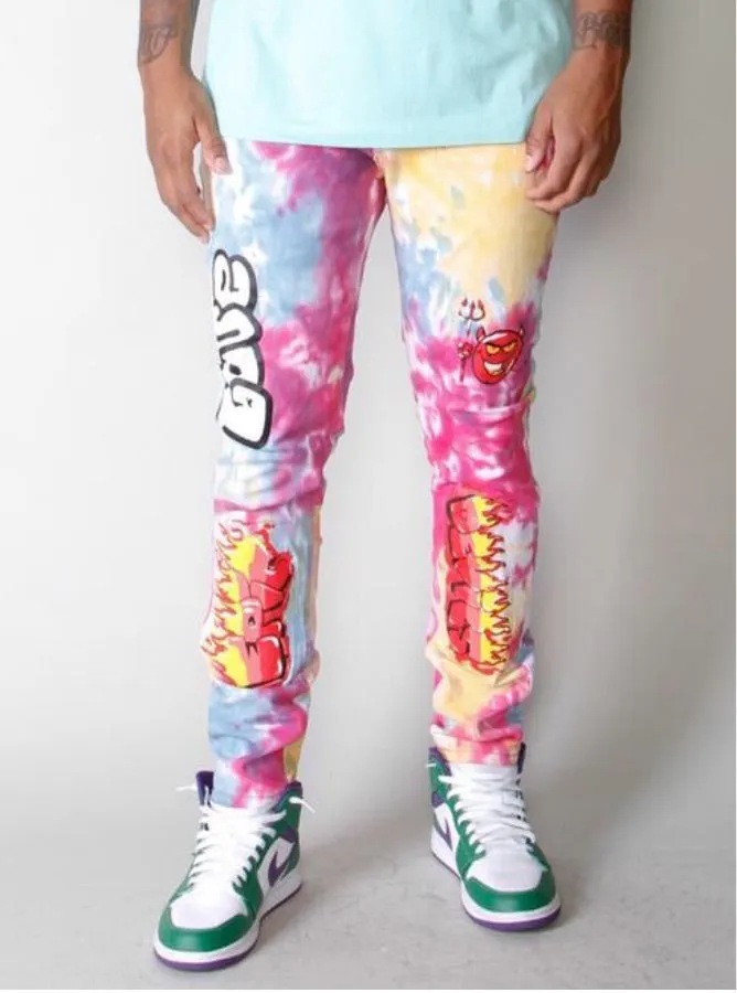 Cooper 9 Men’s Pink Dye 2 Piece Jean Set sold by Unleashed Streetwear product image thumbnail 3