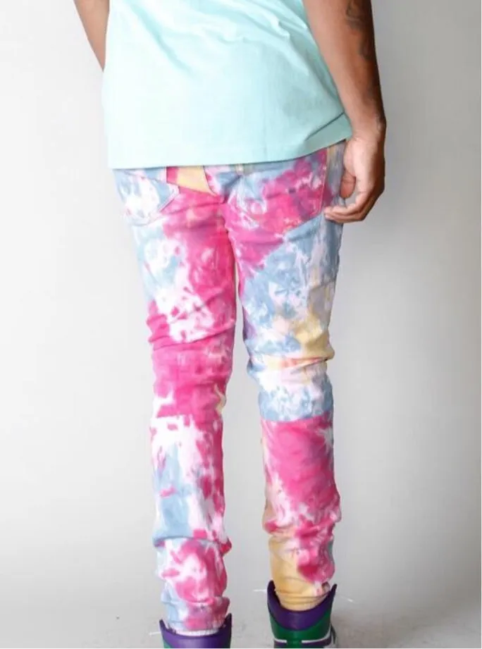 Cooper 9 Men’s Pink Dye 2 Piece Jean Set sold by Unleashed Streetwear product image thumbnail 2