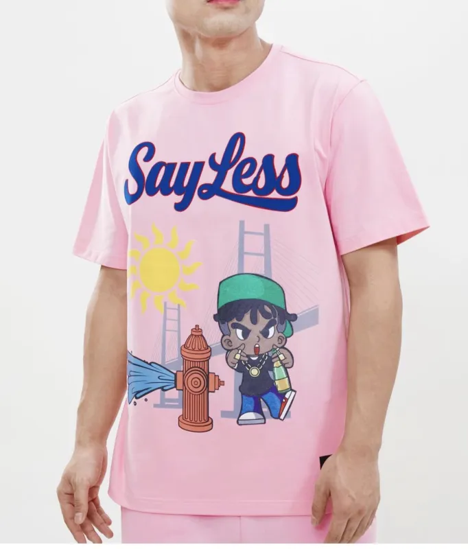 Hudson/Eternity Men’s Pink Say Less Tee sold by Unleashed Streetwear