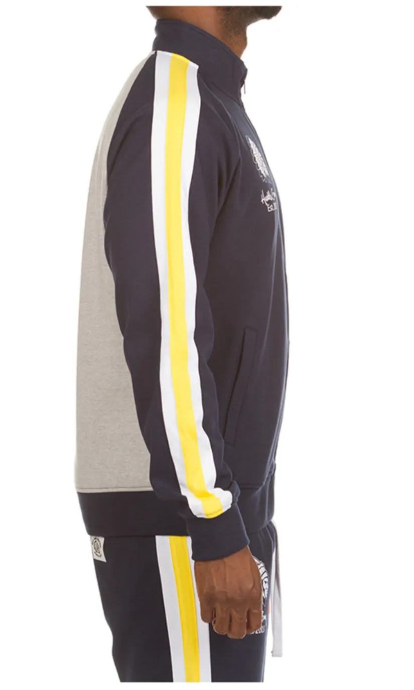 Hustle Gang Men’s Stripe Sweatsuit 2 Piece Set sold by Unleashed Streetwear product image thumbnail 2