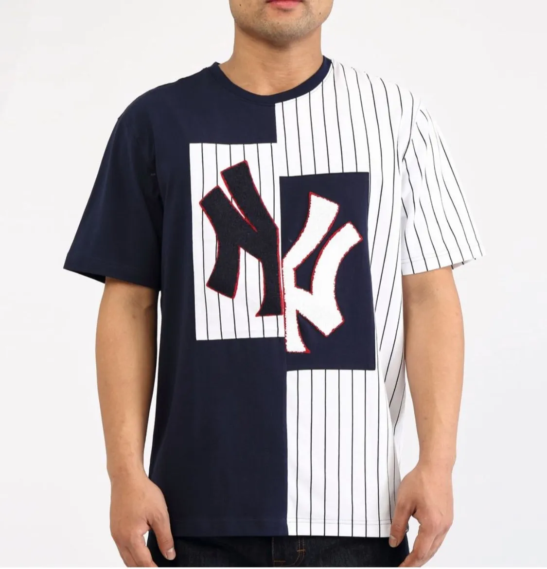 Pro Standard NY Yankees Pin Stripe Sports Tee Shirt sold by Unleashed Streetwear