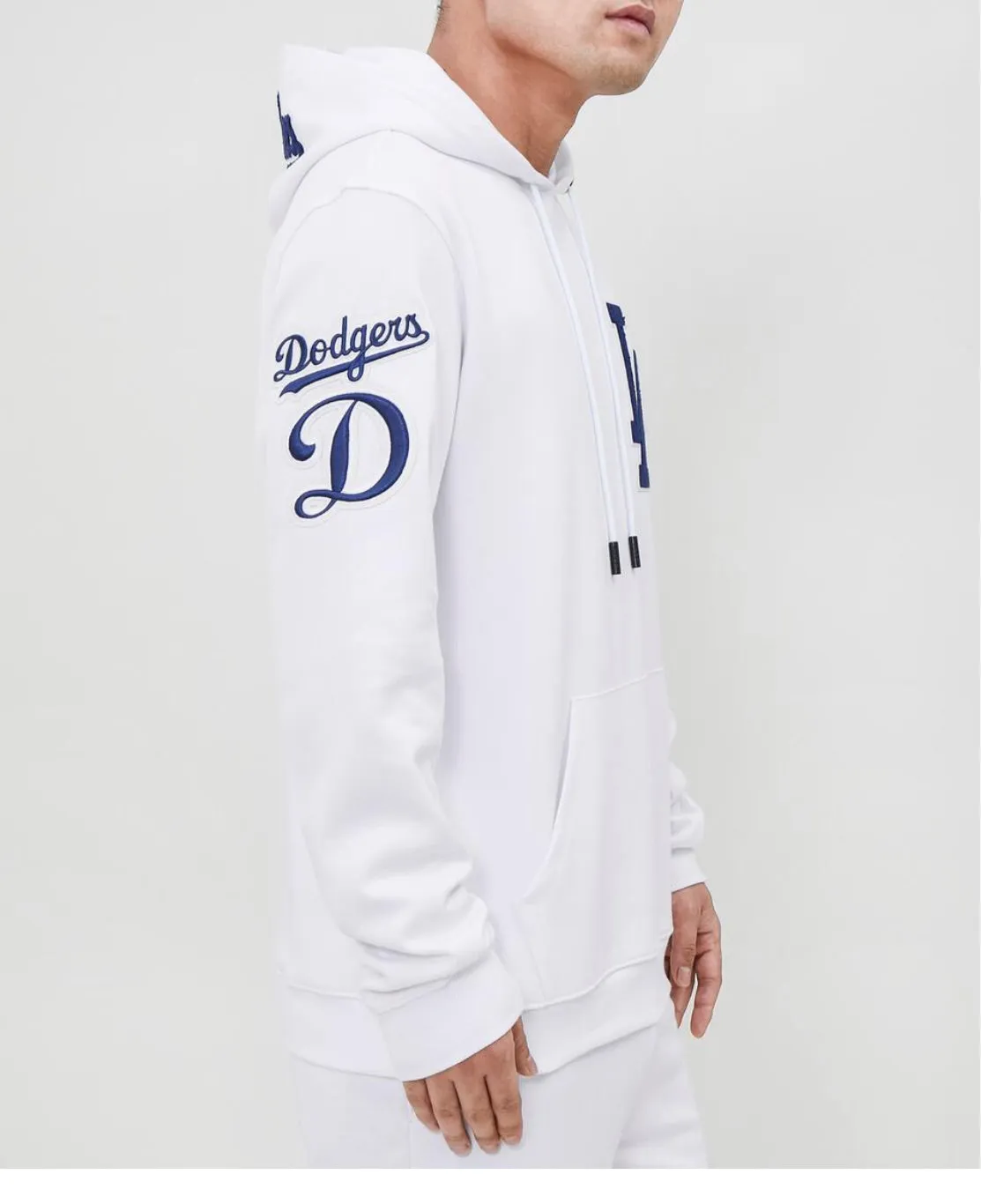 Pro Standard White LA Dodgers Hoodie Hooded Sweatshirt sold by Unleashed Streetwear