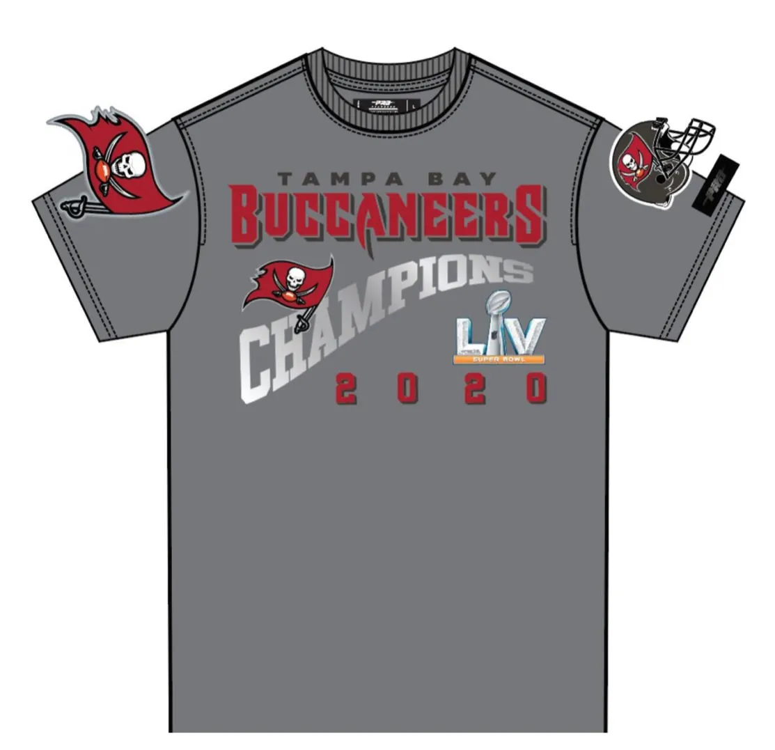 Pro Standard Sports Tampa Bay Buccaneers Championship Sports Tee Shirt sold by Unleashed Streetwear