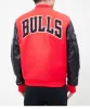 Pro Standard Red Chicago Bulls Bomber Jacket sold by Unleashed Streetwear