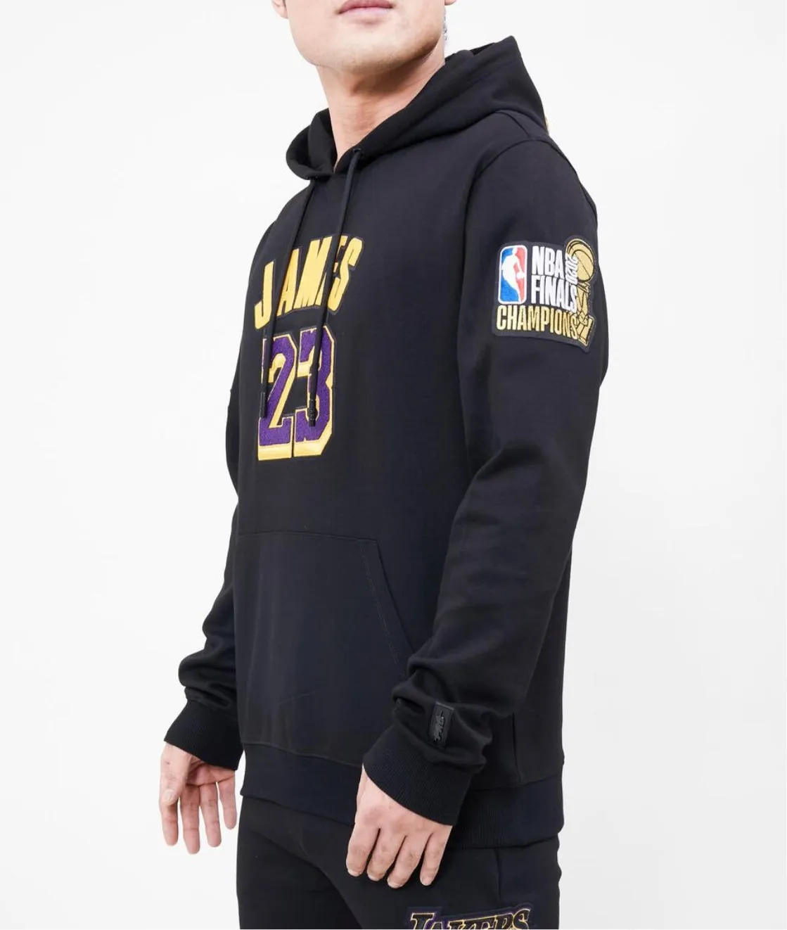 Pro Standard Lebron James LA Lakers Hooded Sweat Suit 2 Piece Set sold by Unleashed Streetwear product image thumbnail 5