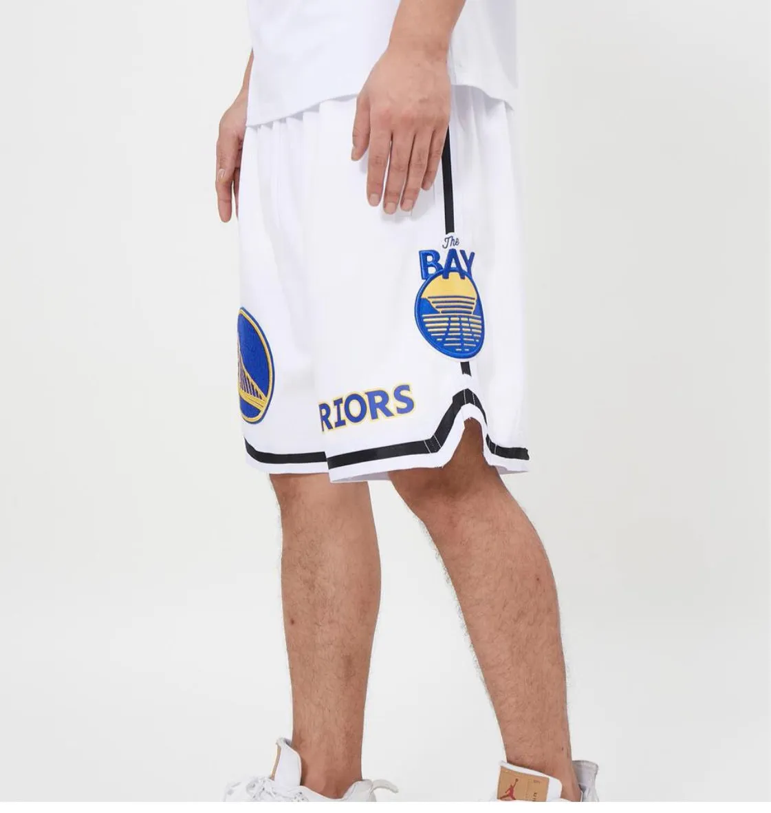 Pro Standard Sports 2 Piece White Golden State Warriors Short Set sold by Unleashed Streetwear product image thumbnail 5