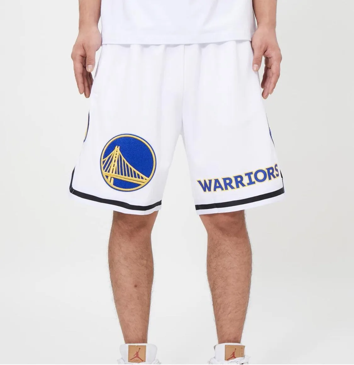 Pro Standard Sports 2 Piece White Golden State Warriors Short Set sold by Unleashed Streetwear product image thumbnail 4