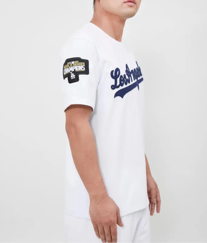 Pro Standard 2 Piece White LA Dodgers Short Set sold by Unleashed Streetwear
