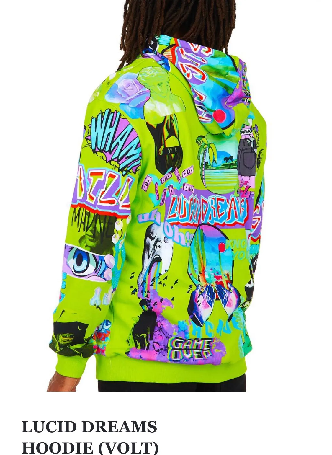 Sugarhill Men’s Hooded Sweatshirt Lucid Dreams sold by Unleashed Streetwear product image thumbnail 2