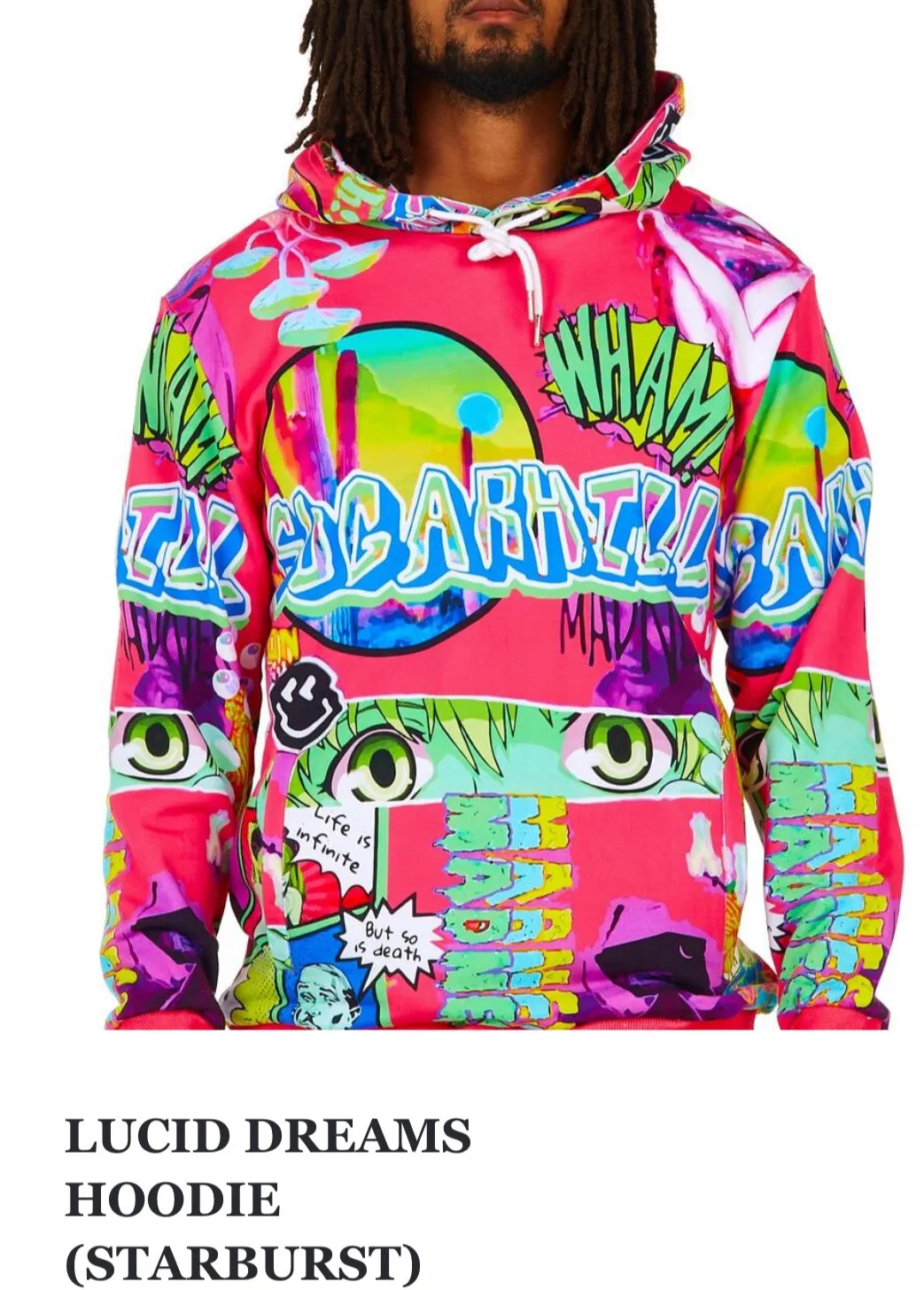 SugarHill Men’s Hooded Sweatshirt Lucid Dreams sold by Unleashed Streetwear