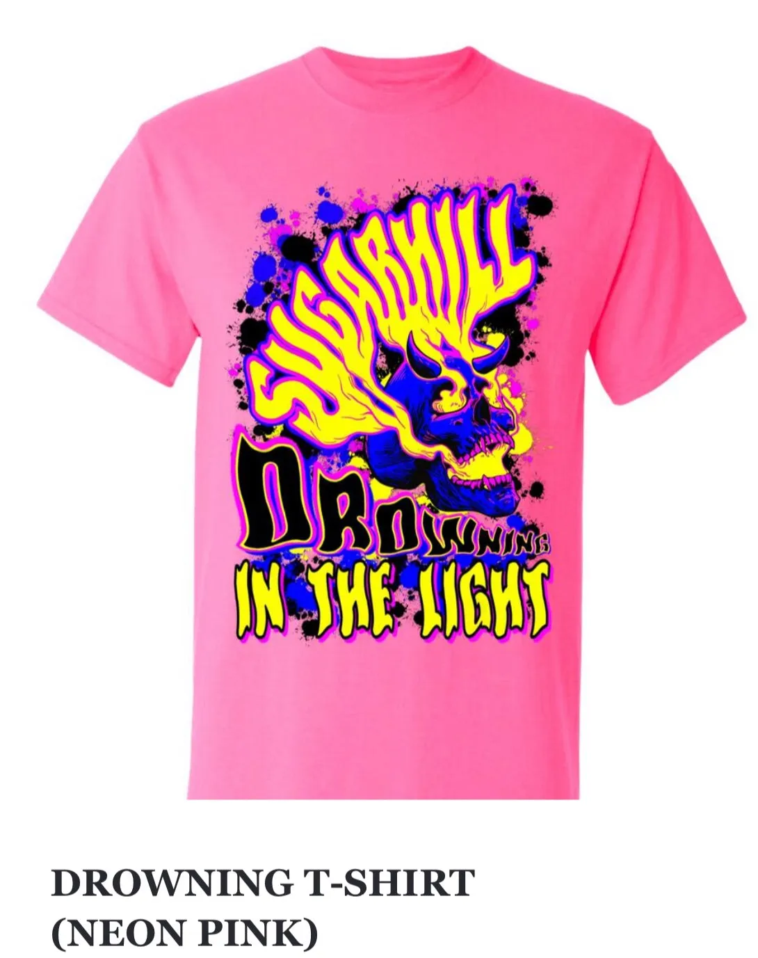 Men’s SugarHill Drowning Pink Tee Shirt sold by Unleashed Streetwear