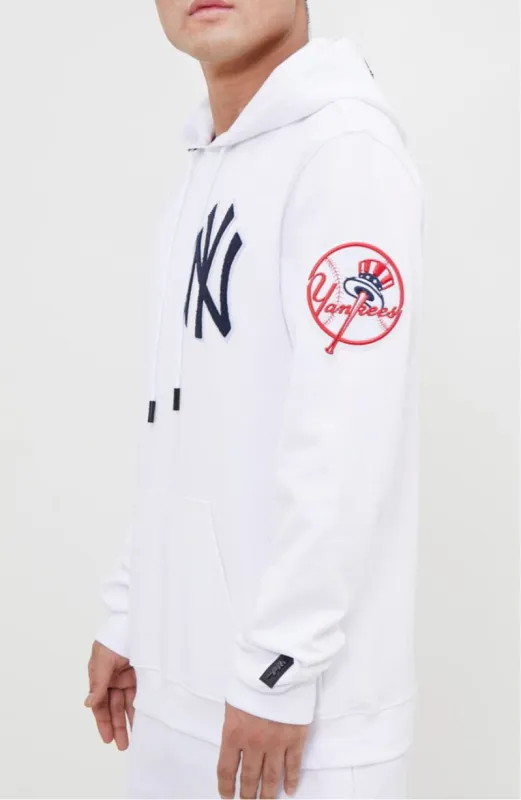 Men’s  White Pro Standard New York Yankees 2 Piece Sweat Suit Set sold by Unleashed Streetwear