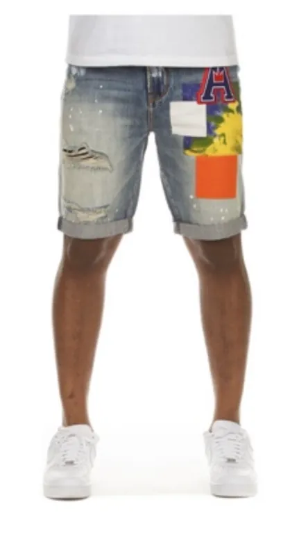Akoo Men’s Jean Shorts sold by Unleashed Streetwear