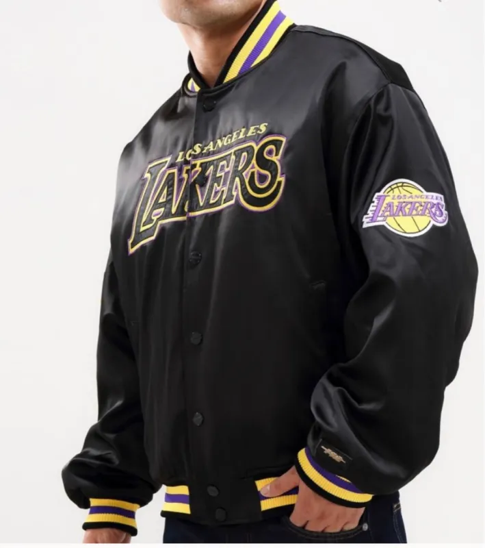 Pro Standard Men’s LA Lakers Bomber Jacket sold by Unleashed Streetwear