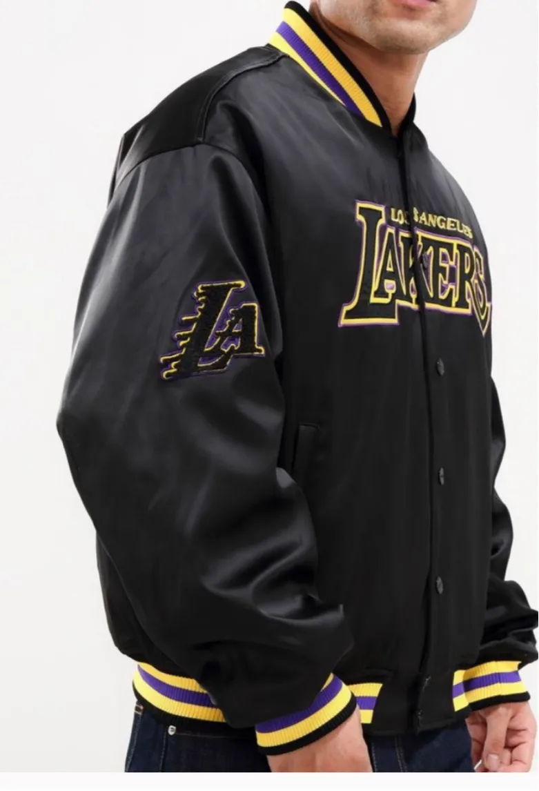 Pro Standard Men’s LA Lakers Bomber Jacket sold by Unleashed Streetwear product image thumbnail 2