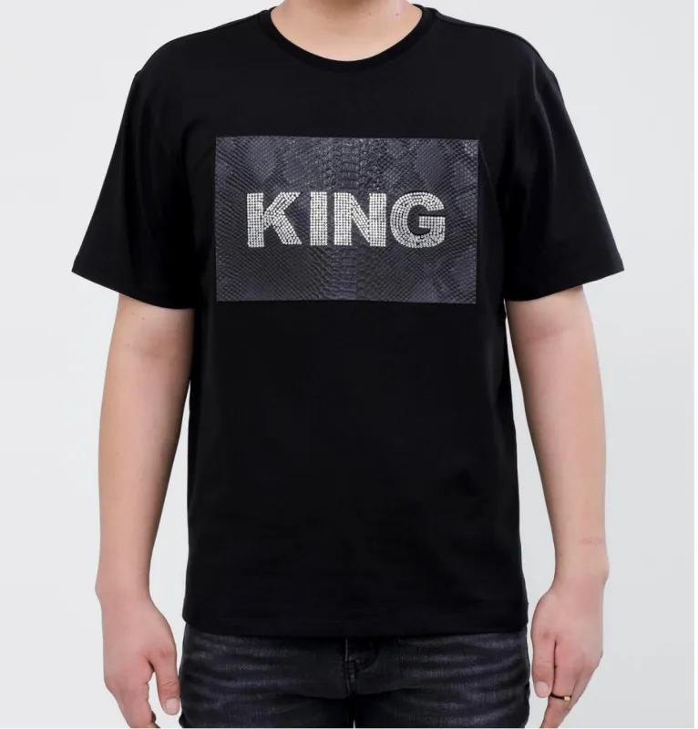 Hudson/Eternity Rhinestone King Men’s Tee Shirt sold by Unleashed Streetwear