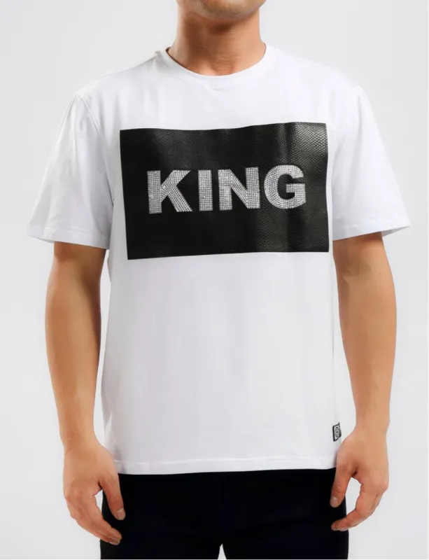 Hudson/Eternity Rhinestone King Men’s Tee Shirt sold by Unleashed Streetwear