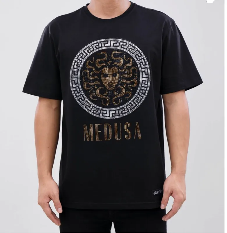 Hudson/Eternity Rhinestone Medusa Men’s Tee Shirt sold by Unleashed Streetwear