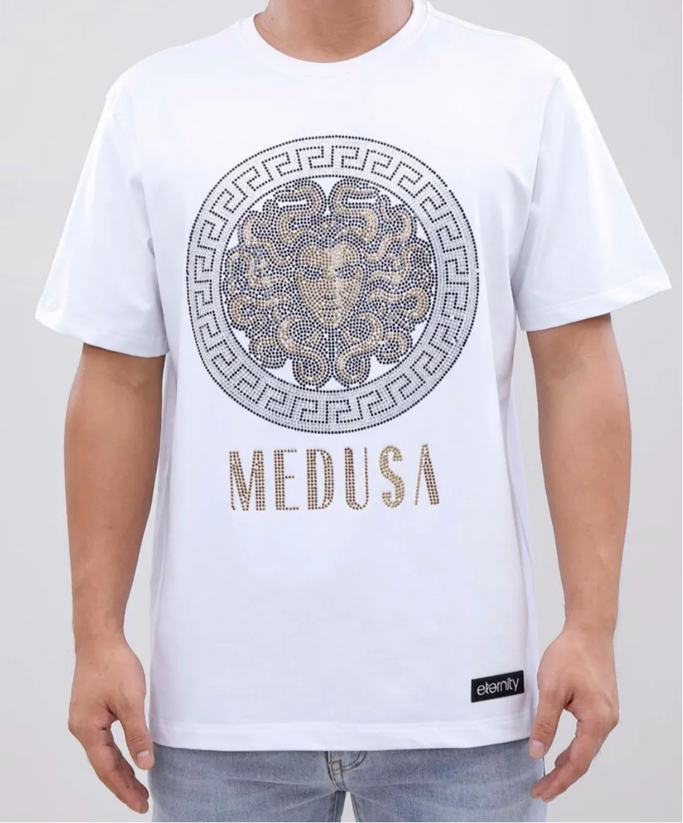 Hudson/Eternity Rhinestone Medusa Men’s Tee Shirt sold by Unleashed Streetwear