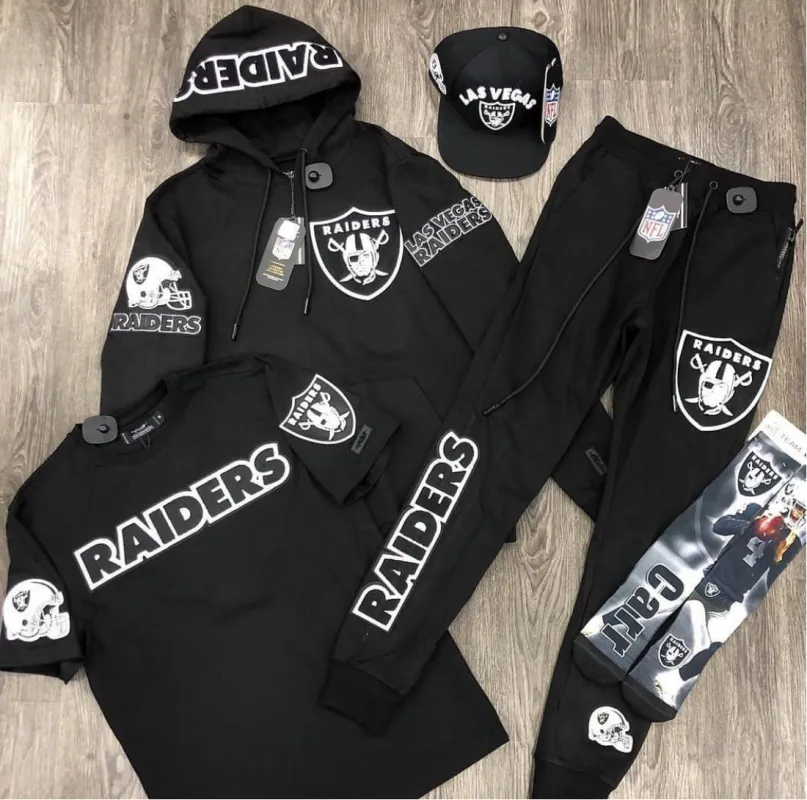 Men’s Pro Standard Las Vegas Raiders 2 Piece Sweat Suit Set sold by Unleashed Streetwear