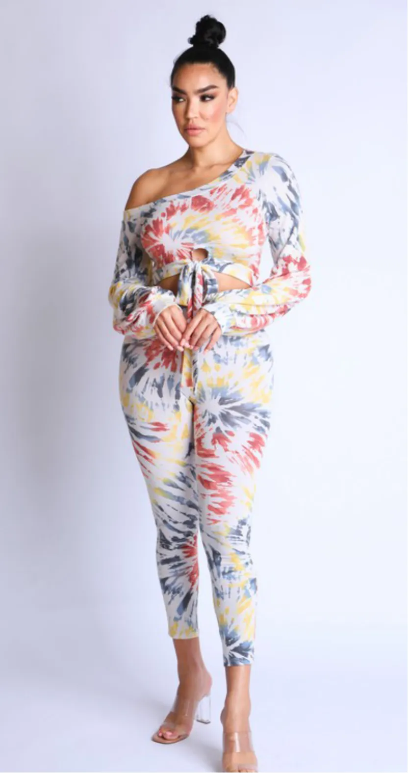 Women’s Multi Color Striped 2 Piece Set sold by Unleashed Streetwear