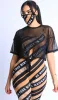 Women’s Beige Black Striped 3 Piece Set sold by Unleashed Streetwear