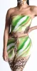 Women’s Animal Print Green 3 Piece Set sold by Unleashed Streetwear
