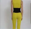 Women’s Yellow Stretchy Jumper Jumpsuit sold by Unleashed Streetwear