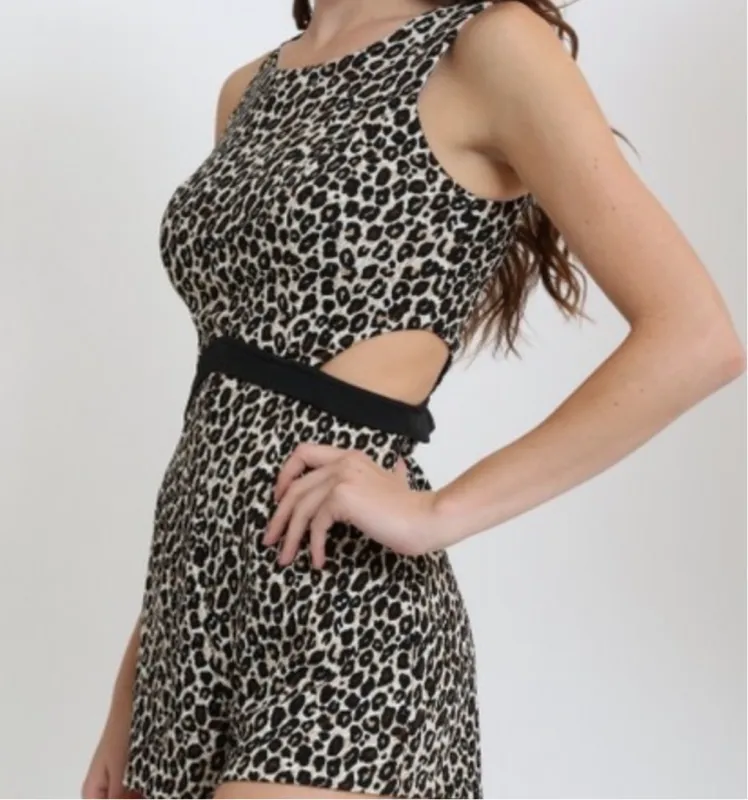 Women’s Animal Print Romper Jumpsuit sold by Unleashed Streetwear