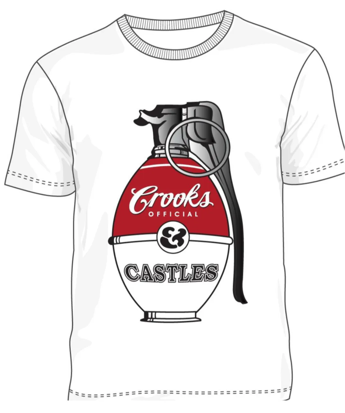 Crooks & Castles Men’s Graphic Tee Shirt sold by Unleashed Streetwear