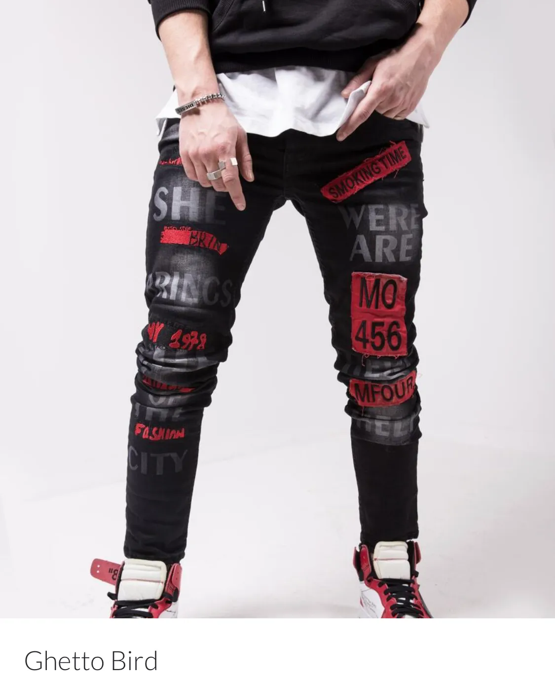 Sernes Brand Men’s Iced Out Jeans Pants sold by Unleashed Streetwear product image thumbnail 2
